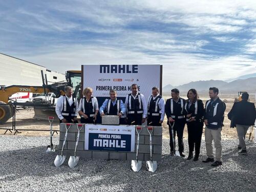Mahle coloca primera piedra de nueva planta para producir componentes automotrices en Coahuila 