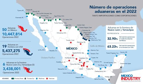 South Texas destaca con más del 63% de las operaciones aduaneras