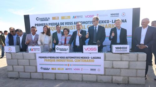 Colocan primera piedra de Voss Automotive en la región lagunera