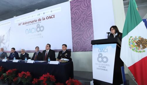 México conmemora el 80 aniversario de la Organización de Aviación Civil Internacional