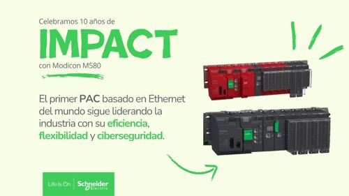 Celebramos 10 años de innovación con el Modicon M580