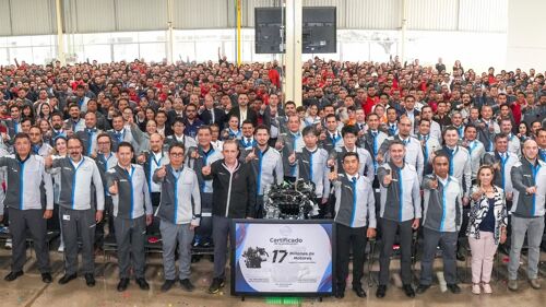 Nissan llega a la producción de 17 millones de motores en su planta de Aguascalientes