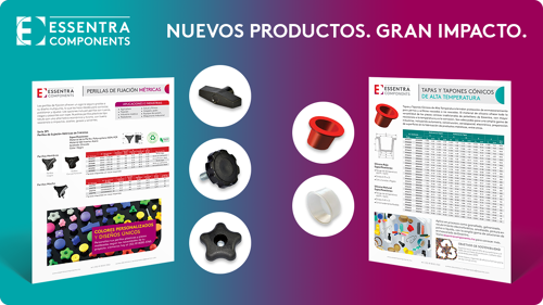 Essentra Components lanza nuevas soluciones industriales: Tapas/Tapones Cónicos de Alta Temperatura y Perillas de Sujeción Métricas