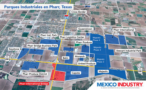 Parques industriales de Pharr, Texas: conexión clave para la cadena de suministro entre México