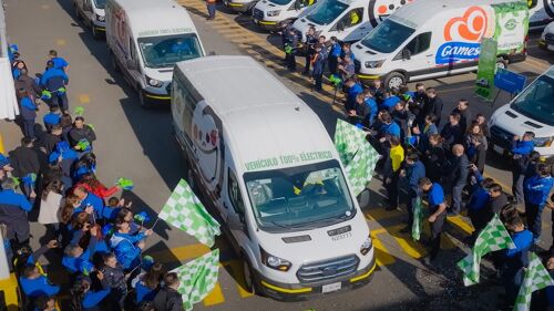 PepsiCo México invierte 2,300 mdp para incorporar 1,070 unidades de reparto eléctricas Ford a su flota