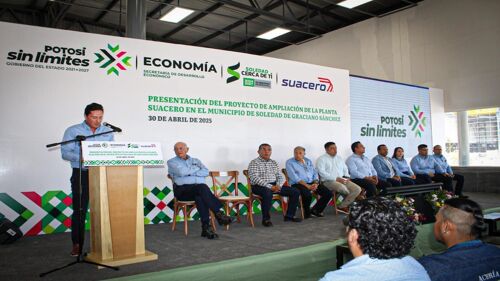 SUACERO invierte 750 millones de pesos para ampliación de planta en San Luis Potosí