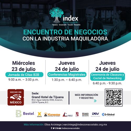 Convoca INDEX Zona Costa BC a Encuentro de Negocios para Fortalecer la Proveeduría Industrial